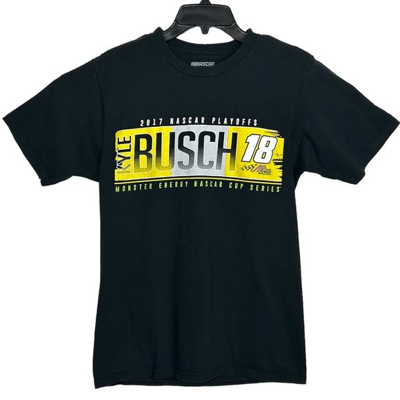 Fanatics Mens S 2017 Kyle Busch 18‎ Monster Energy NASCAR Cup Series T-Shirt - Picture 7 of 7
